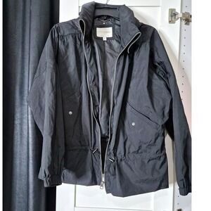 Lucky Brand Black Hooded Lightweight Anorak Jacket Size M